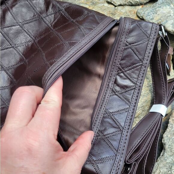 Leather Crossbody Bag - Picture 4 of 10